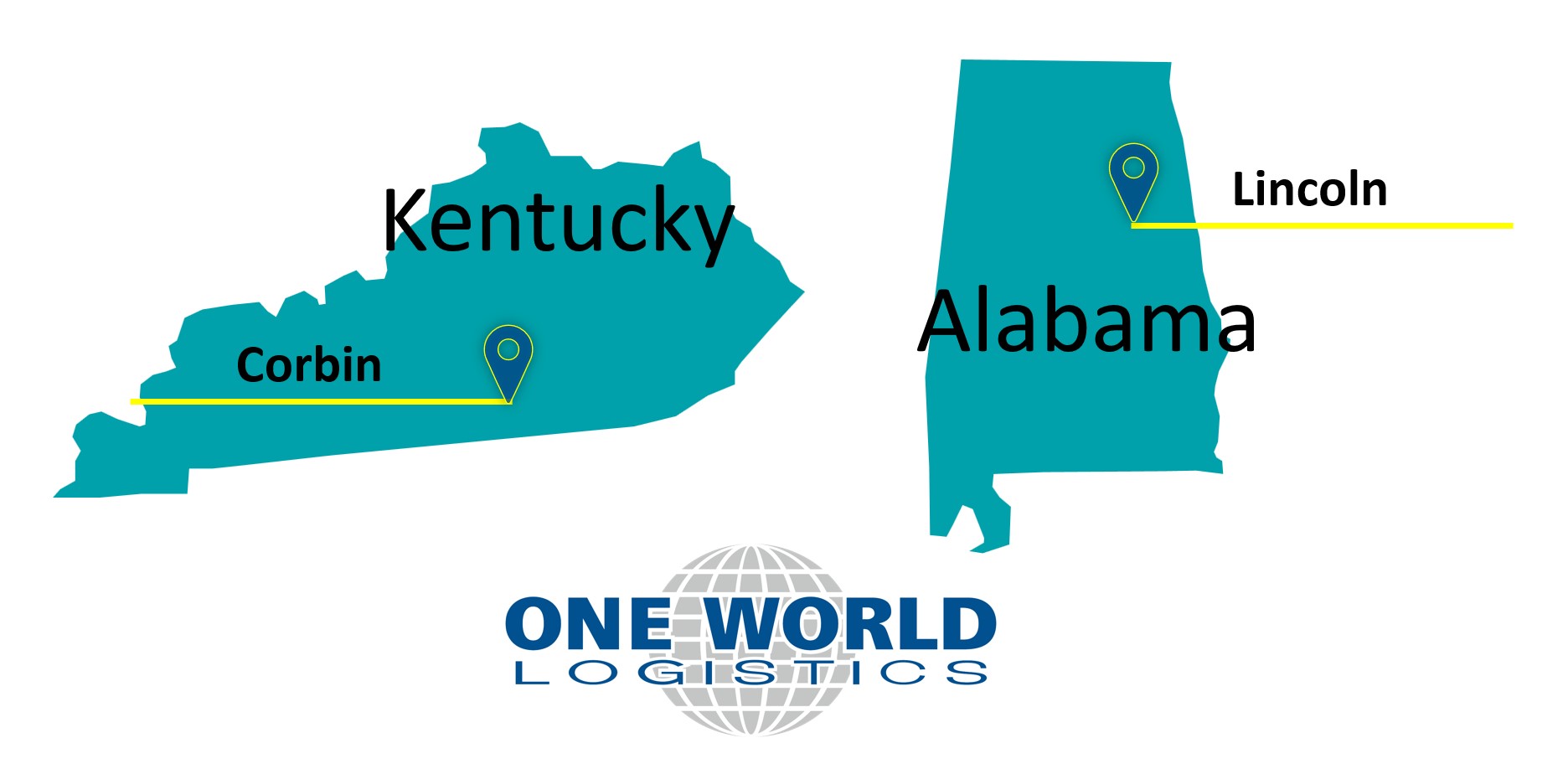 South Operations Map - Kentucky and Alabama